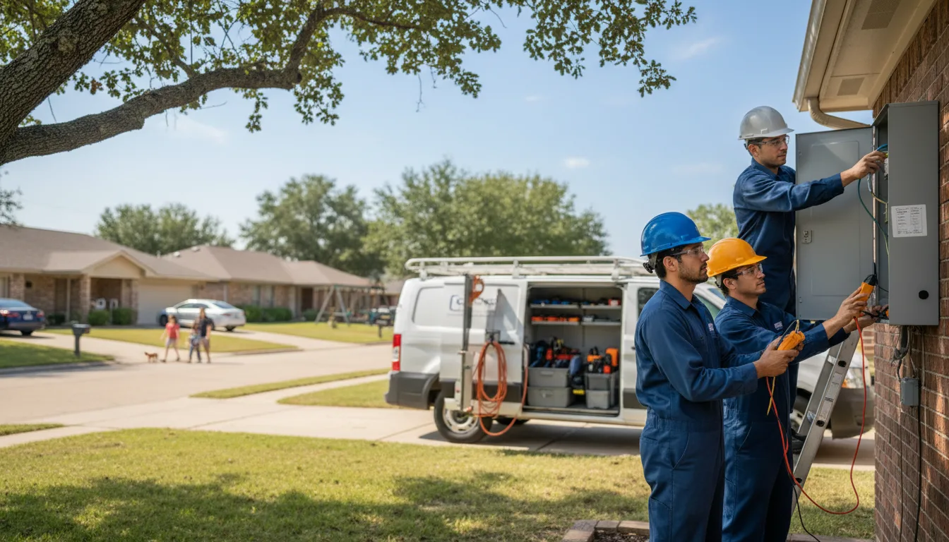 Certified electrician providing emergency electrical services in Sutherland Springs, TX